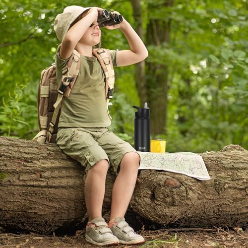 HASLE OUTFITTERS Insulated Water Bottle 16 oz Double Wall Vacuum