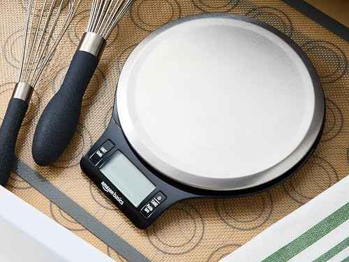 Amazon Basics Digital Kitchen Scale with LCD Display, Tare Function