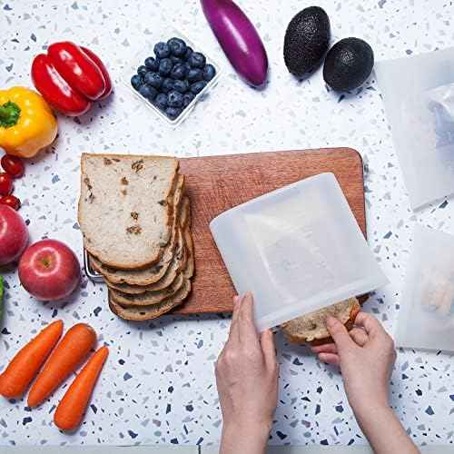 Winrock Reusable Silicone Food Storage Bag, for Microwave, Oven