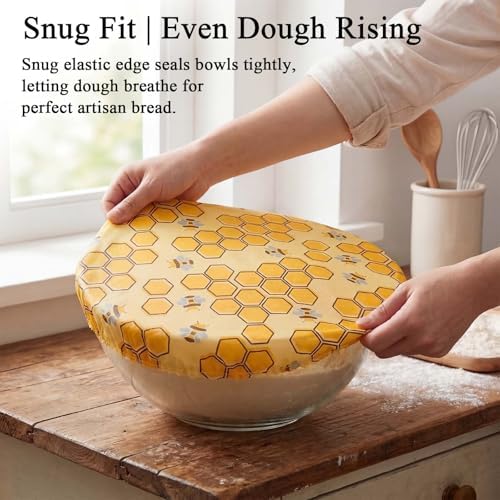 Reusable Beeswax Bowl Covers, 2 Pack, 12 Inch