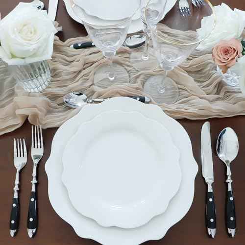 Silverware Set Black Luxury Vintage Handle 60-Piece Service for 12