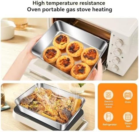 3PCS Stainless Steel Food Storage Containers,Meal Prep Containers