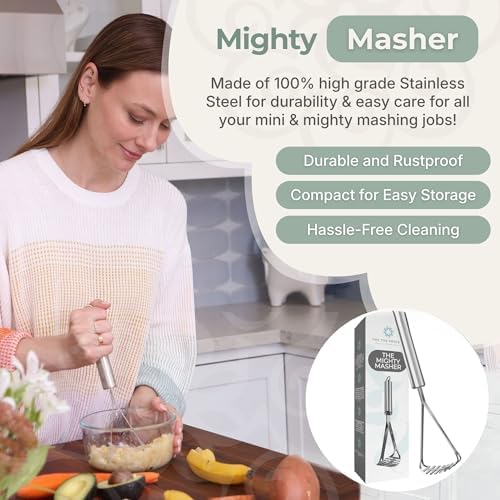 The 730 Project Mighty Masher, Baby Food Masher, Stainless Steel