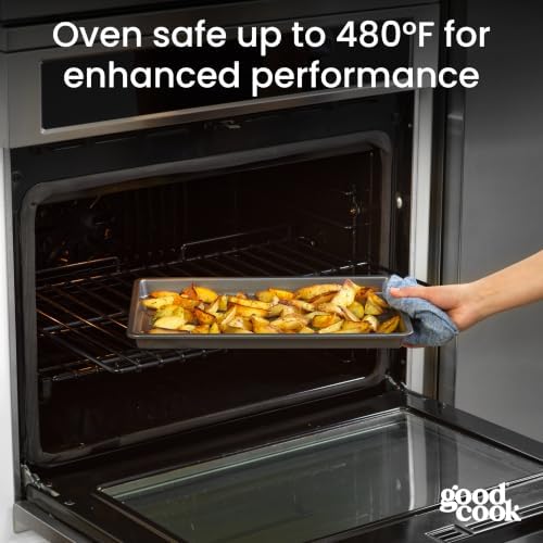 GoodCook PRO Medium Baking Sheet Pan Nonstick Warp & Scratch-Resistant