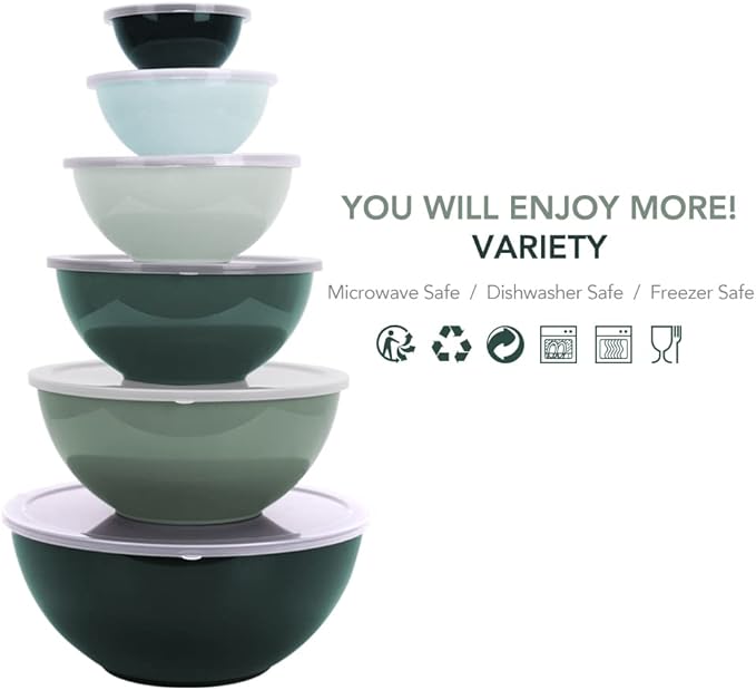 BoxedHome BPA Free Plastic Round Mixing Bowl - Image 6