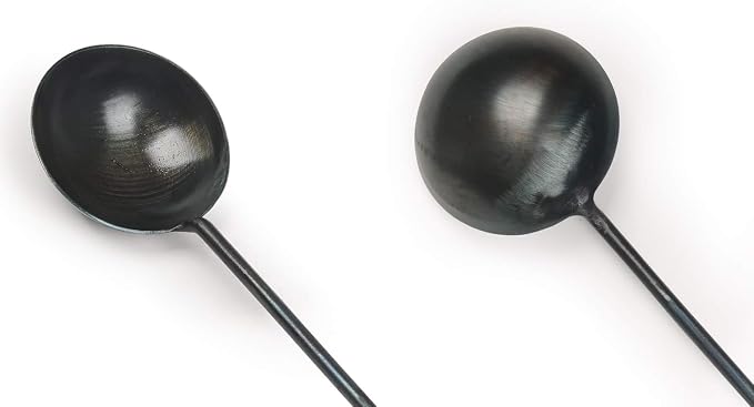 ZhenSanHuan Chinese Traditional HandMade Iron Spatula & Ladle Wok Tool Set - Image 4