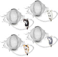 Cat Tea Infuser Set, 4-Pack Stainless Steel Loose Leaf Tea Balls with