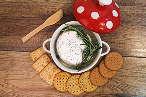 BRIE BAKER, MUSHROOM, PATTERN LID
