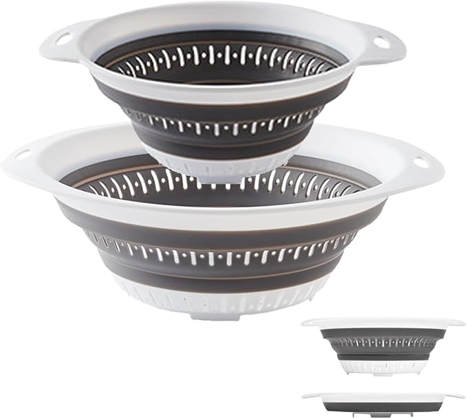 Collapsible Colander and Strainer, Silicone Strainer Colanders & Food Strainers by LogFaadCoi
