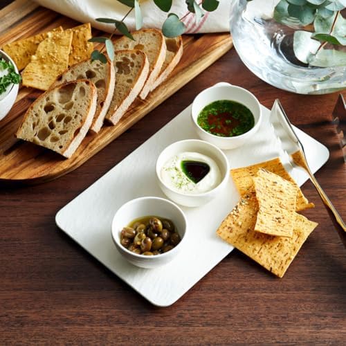 Villeroy & Boch Manufacture Rock Blanc Set of 4 Bowls for Dips and