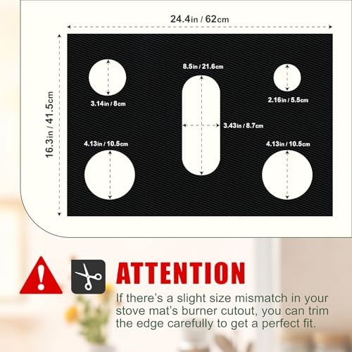 Stove Top Covers for Gas Burners,Non-Stick Stove Guard, Samsung Gas