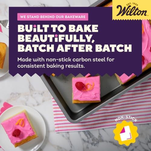 Wilton Silver Non-Stick Oblong Cake Pan, Made Without PFAS
