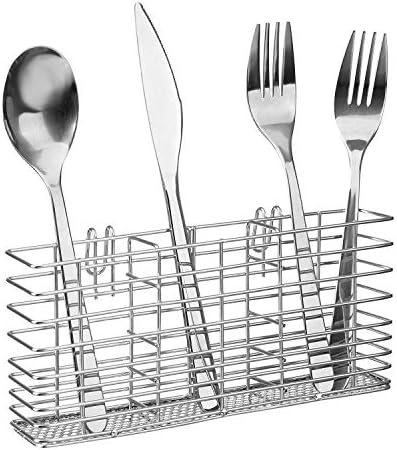 SANNO Stainless Steel Cutlery Utensil Holder Silverware Organizer Rack