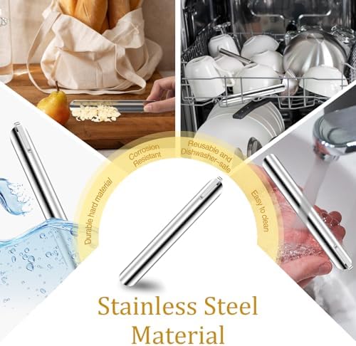 3PCS Silver Table Crumber for Servers Sweeper with Pocket Clip
