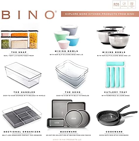 BINO Plastic Egg Container, 13 Count, Clear