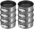 8 Pcs 4.7 Inch Springform Pan with Removable Bottom, Nonstick, Round