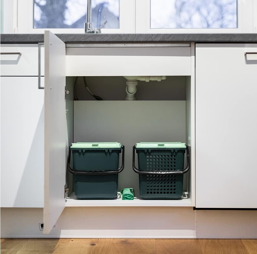bioMat AirBox Countertop Compost Bin for 2.6 to 3 Gallon Bags