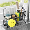 Sponge Holder for Kitchen Sink, 304 Stainless Steel, Black