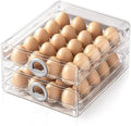 40-Count Egg Holder for Refrigerator, 2-Tier