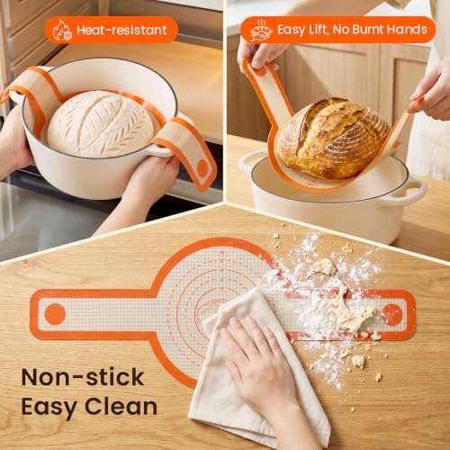 Sourdough Starter Kit with Scale, 10" Round and 10" Oval Basket