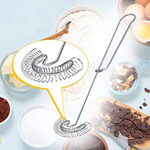 Patelai 2 Pieces Stainless Steel Flat Whisks for Gravy and Sauce