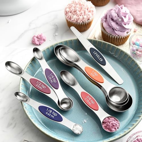 Spring Chef Dual Sided Magnetic Measuring Spoons Set, Mountain