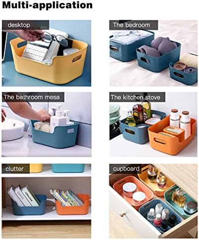 OWill 12-Pack Mixed Plastic Storage Bins and Baskets for Efficient