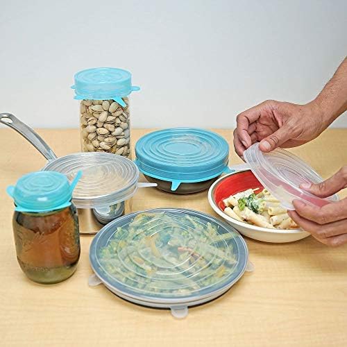 Silicone Stretch Lids, 12-Pack