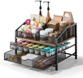Coffee Bar Organizer for Countertop, Coffee Station Organizer with
