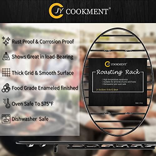 Roasting Rack with Integrated Feet, Cooling Drying Rack Enameled