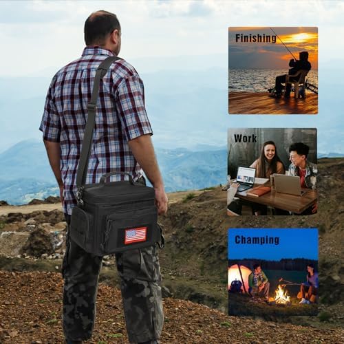 Lunch Box for Men, 12L Leakproof Tactical Lunch Bag Large Cooler for