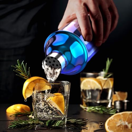IOV Cocktail Shaker Bar Set, 24oz Martini Shaker with Built-in