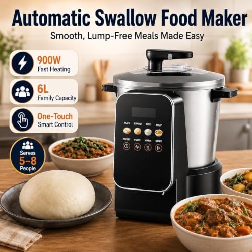 Automatic Starchy Staple Mash Maker, 6L Capacity