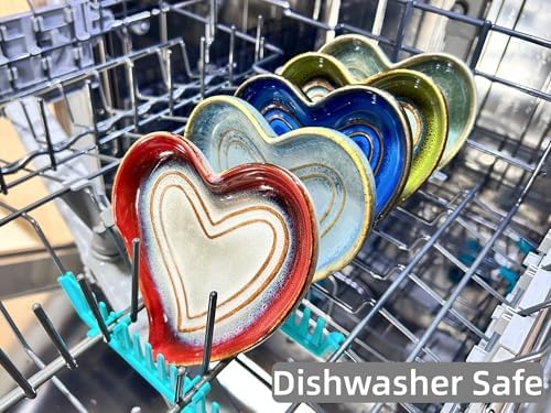 Ceramic Spoon Rest for Stove Top, Heart Cute Spoon Rest for Kitchen