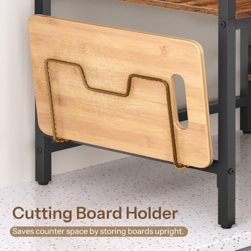 HOOBRO Countertop Microwave Stand, Kitchen Storage Shelf
