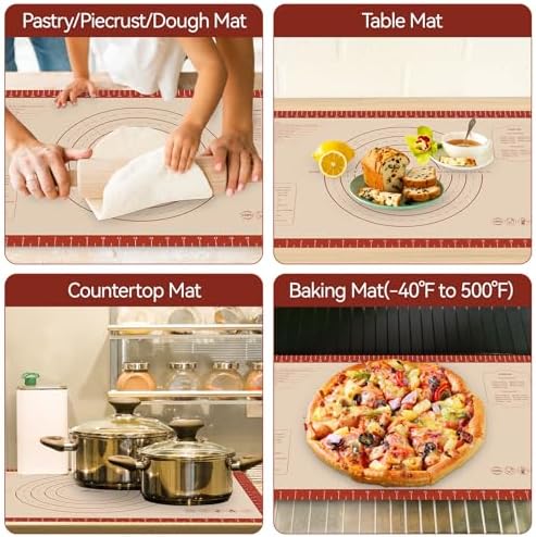 HOTEC Silicone Baking Mat, 26x16