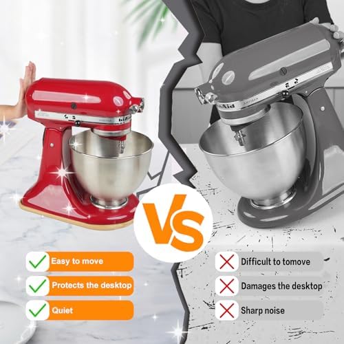 Bamboo Mixer Slider for KitchenAid 4.5-5 Quart Mixer