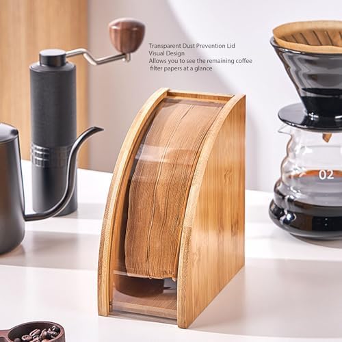 Pissente Coffee Filter Paper Stand, Fan Shaped Coffee Paper Storage