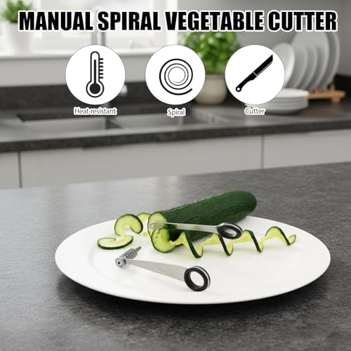 2-Pack Stainless Steel Spiral Vegetable Cutters