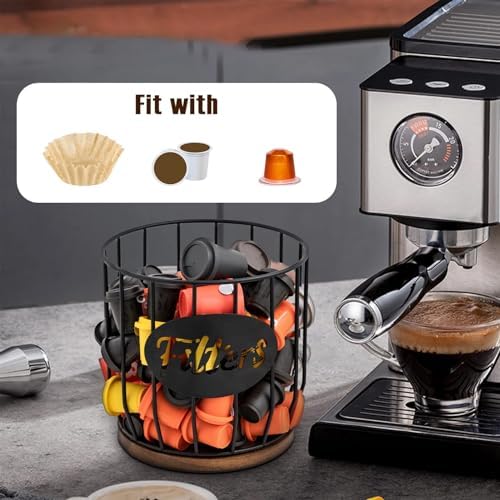 Coffee Filter Holder, Coffee Pod Storage Coffee Filter Dispenser Large
