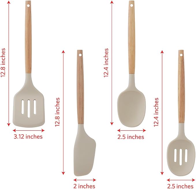 Glad Silicone Kitchen Utensils Set, and Spaghetti Server - Image 4