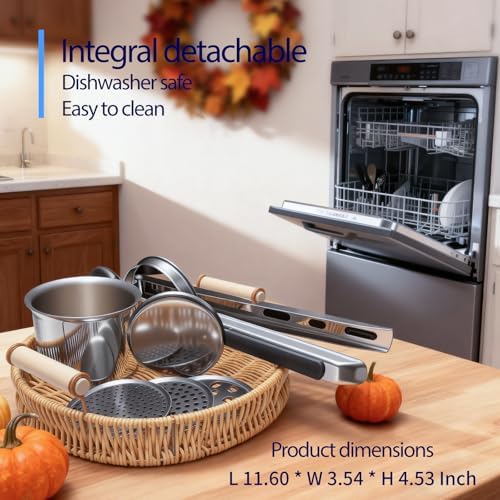 SPEENSUN Heavy Duty Potato Ricer, 3 Interchangeable Discs, Stainless