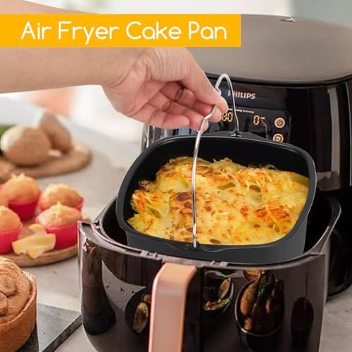 6.89 inches Air Fryer Cake Pan, Non-stick Air Fryer Cake Barrel Air