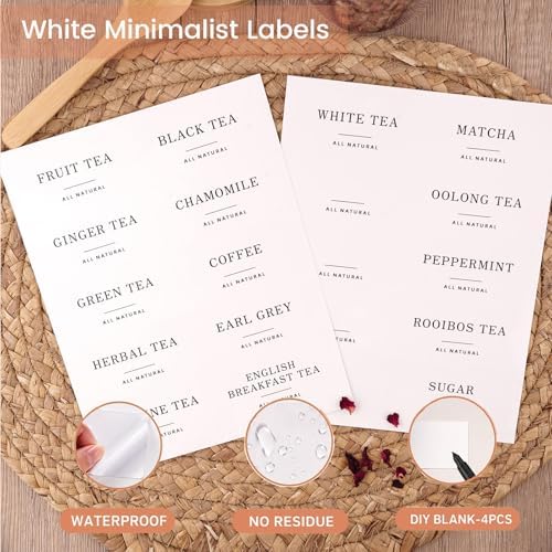 Loose Leaf Tea Storage Containers, 16oz Airtight Jars