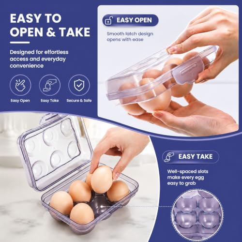 WRINGKIT 10 Pack 6-Count Egg Holder
