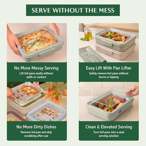 9x13 Pan Carrier with Aluminum Foil Pan – Insulated Food Carrier for