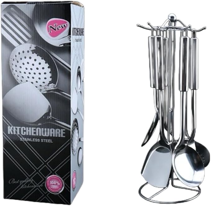 Stainless Steel Cooking Utensils Set, Wok Utensils Set Include Wok Ladle - Image 6