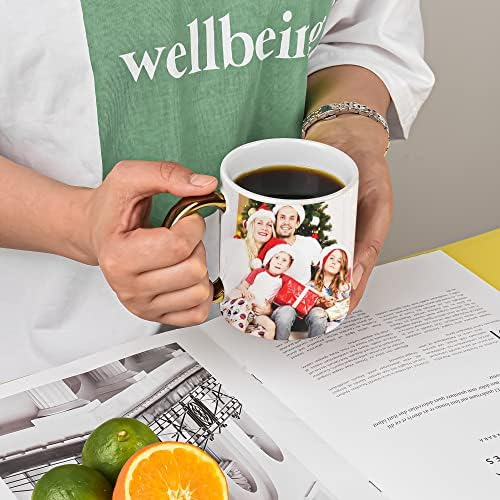 BYCNZB 12 oz Set of 6 White Mugs Sublimation Blank Mugs DIY Coated
