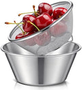 Baderke Mini Colander Strainer, 5.51 x 2.36 Inches, Round, 2 Pcs