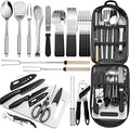 27-Piece Stainless Steel Camping Utensil Set